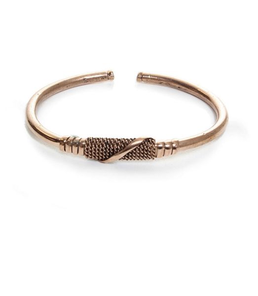 Copper Twist Metal Bracelet