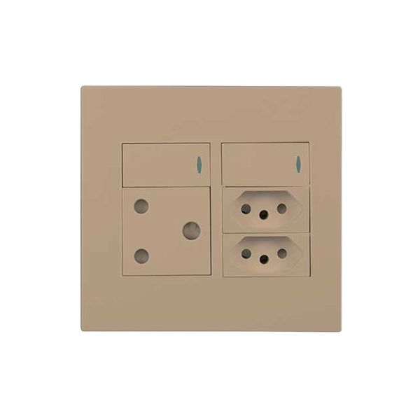 ACDC - 1x Sa 16a 2x N-type Sa Sw. Outlets 4x4 Champagne Orion