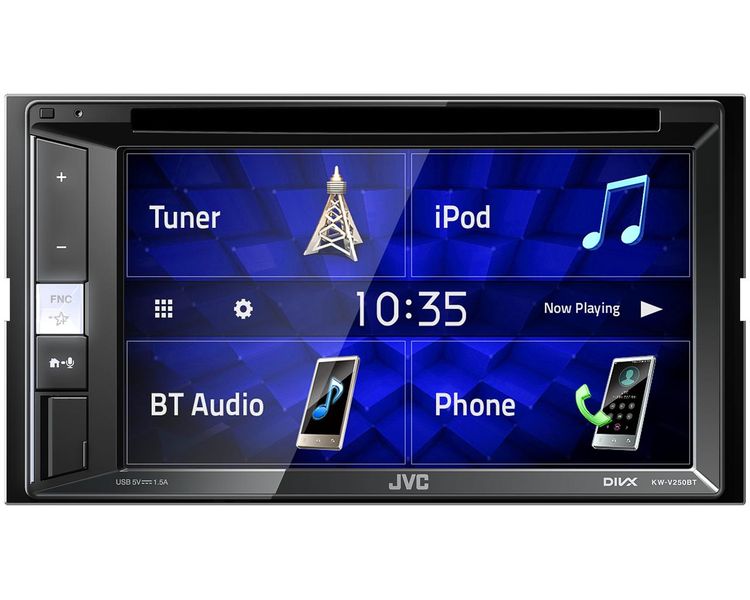 JVC KW-V250BT 2-Din CD/DVD/USB 6.2" Multimedia System