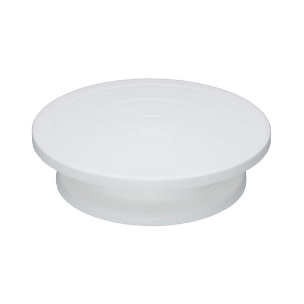 360 Degree Turntable Revolving Cake Decorating Stand 28cm - White
