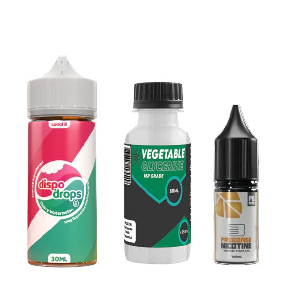 Dispo Drops Longfill Combo 120ml - Cherry Watermelon -3mg