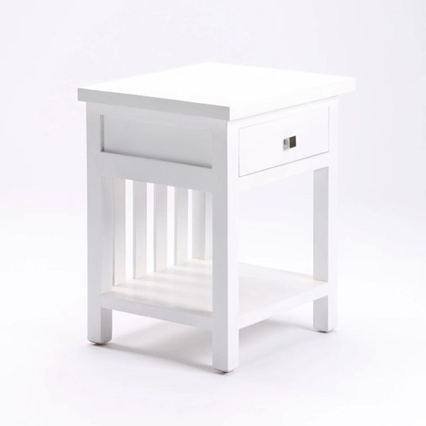 Dina White 1 Drawer Pedestal