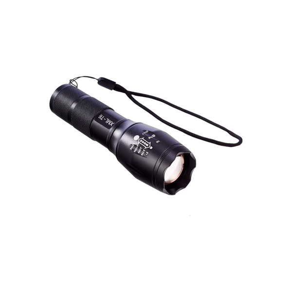 Rechargeable Tactical LED Flashlight with Carry Case - Durable Torch