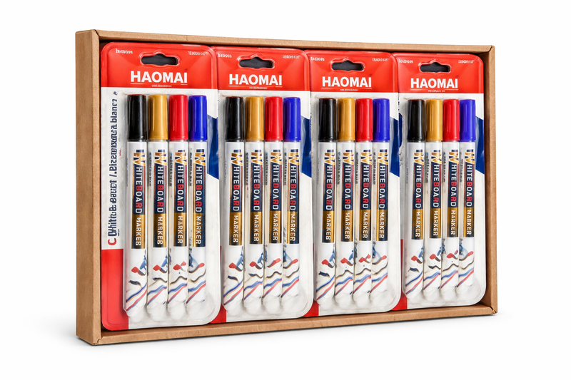 Whiteboard Markers - Assorted Colours, Low-Odour, Dry Erase -24 Pcs