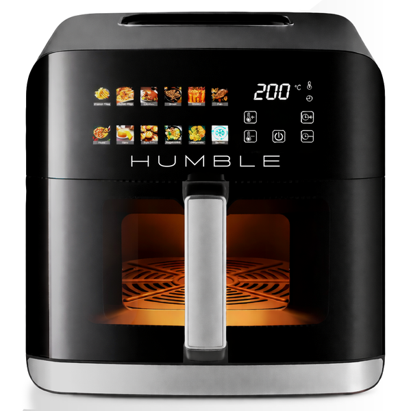 HUMBLE Air Fryer 10L-1800W Digital 12-in-1 Touchscreen with Viewing Window