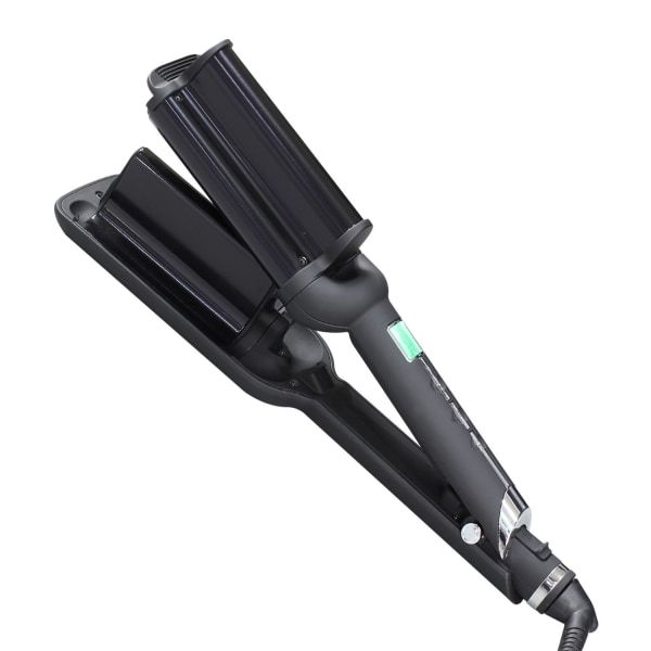 Optic 3 Tube Deep Big Waver Hair Curling Iron - Black