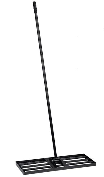 Garden Lawn Leveling Rake with Stainless Steel Pole 43cm