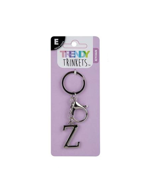 Trendy Trinket - Keychain Alpha Metal Z x 2