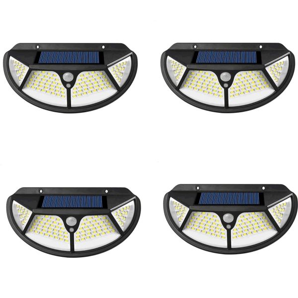 4PCS 25W 102 SMD LED Solar Interaction Wall Lamp-F0-TA005