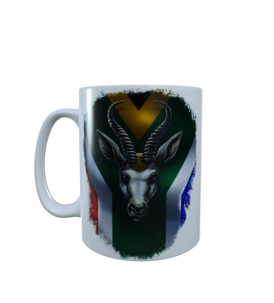 Springboks South African Flag - Aesthetic - Coffee Mug