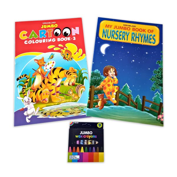 Educat Jumbo Cartoon &amp; Nursery Rhymes Book Set