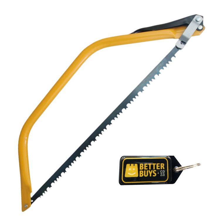 Metal Frame Gardening Hand Bow Saw - 600mm - Yellow & Gel Key Holder