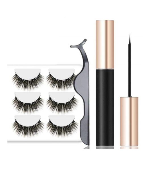 Lilhe Double Strength Magnetic Eyelashes, Eyeliner with Applicator