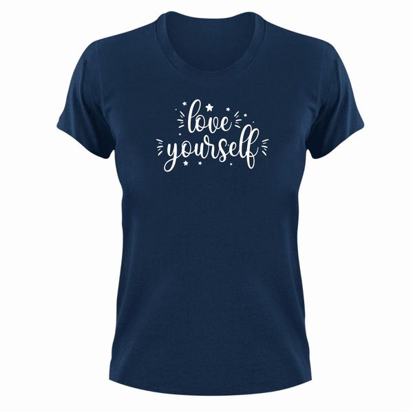 Yourself 2 T-Shirt Gift Navy Christmas Birthday Motivate