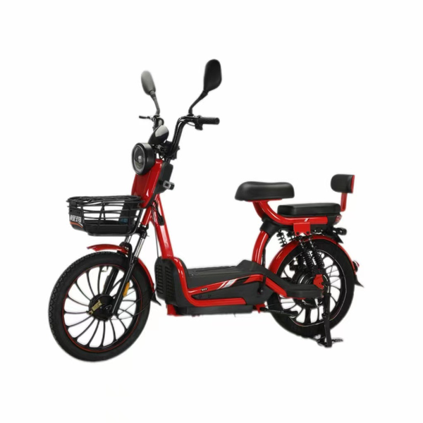 Ziyouf electric bicycle, red and black, suitable for daily commuting