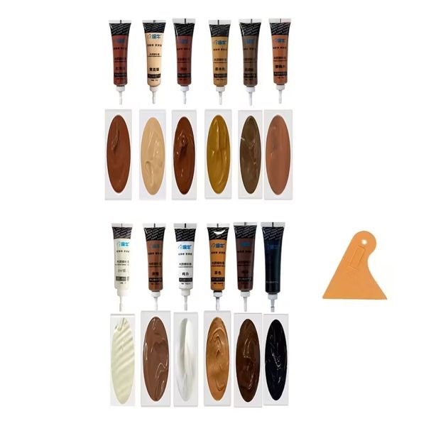 Craft DIY Wood Repair Touch up Paint Wood Stain Filler Scratch Cover 12pc