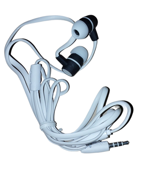Flat Corded Earphones With Mic
