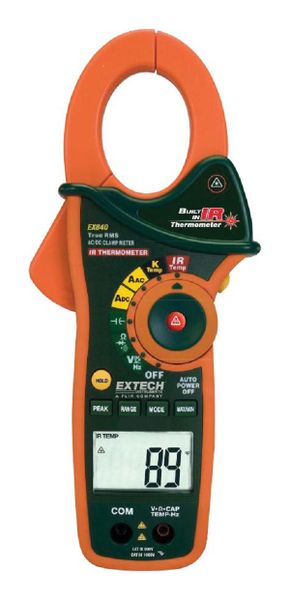 Extech Instruments EX840 CAT IV 1000A Clamp Meter &amp; IR Thermometer