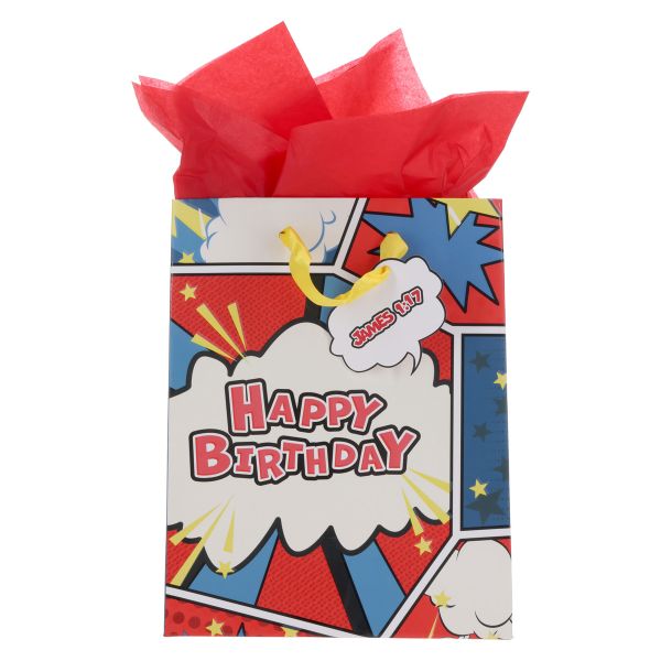 Medium Gift Bag - Every Good and Perfect Gift - Happy Birthday