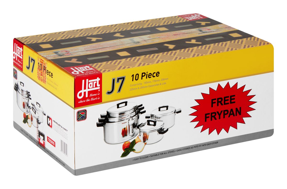 Hart J7 10 Piece Pot Set With Free Pot Set Buy Online in South Africa