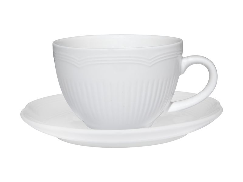 Maxwell and Williams Rococo Cup &amp; Saucer 240ML - Set of 4