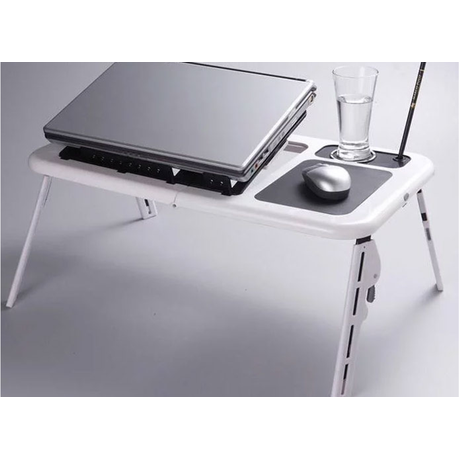 Portable laptop table on sale with fan