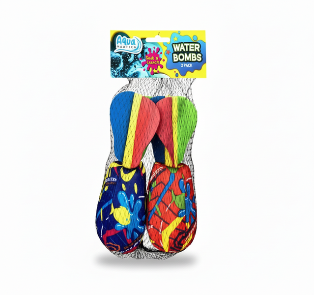 Water Bomb Launcher 2 Piece Set with LED Display and 15.85 m Range
