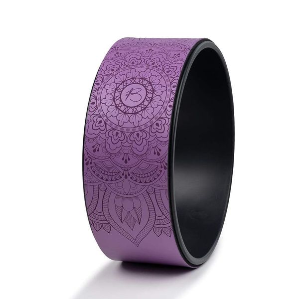 Botthms Purple PU Yoga Wheel