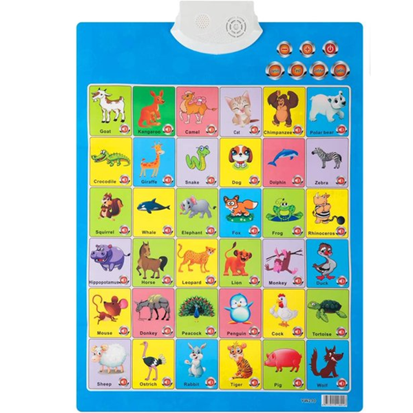 Educational Music Talking Poster for 3 Years Preschool Kids