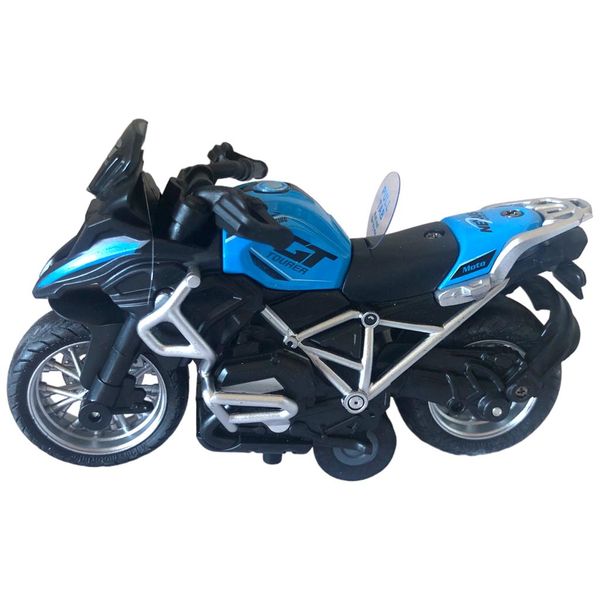 Classical Motorcycle Toy for Kids - Blue