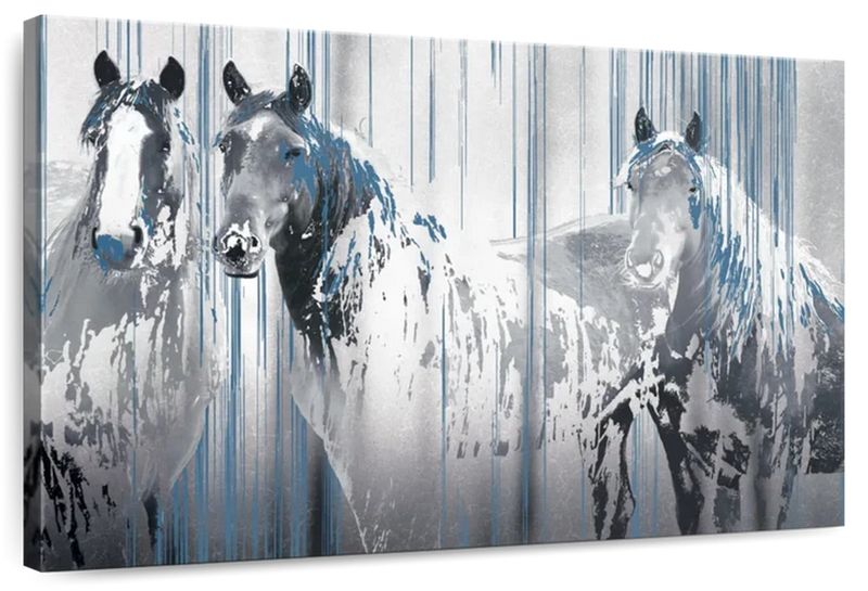 Canvas Art - Three Company Horse Canvas Wall Art Decor