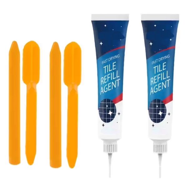 Tool DIY Transparent Waterproof Grout,Caulking Adhesive Sealant 2pc-20g