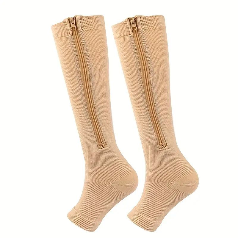 Dainely Side Zipper Compression Socks | Shop Today. Get it Tomorrow ...