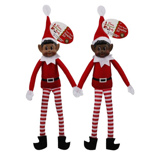 Christmas Decor Elf naughty 30cm- Set Of 2