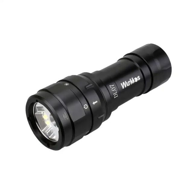 Wurkkos DL07 3000 Lumen 100m Throw Rechargeable Diving Flashlight