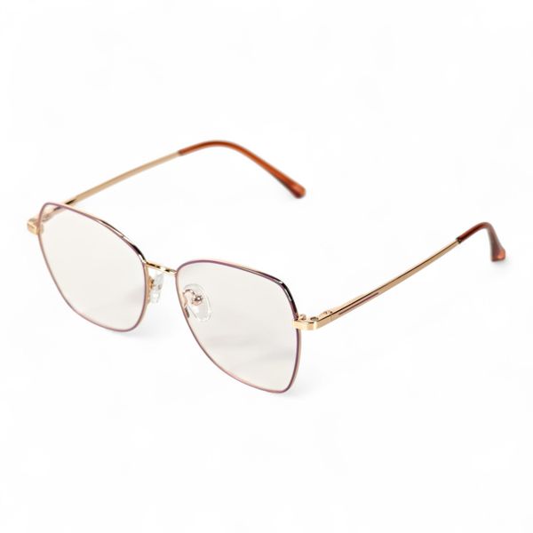 Model 7014 Women's Anti-Blue Light Glasses with Polarized Magnetic Clip-On
