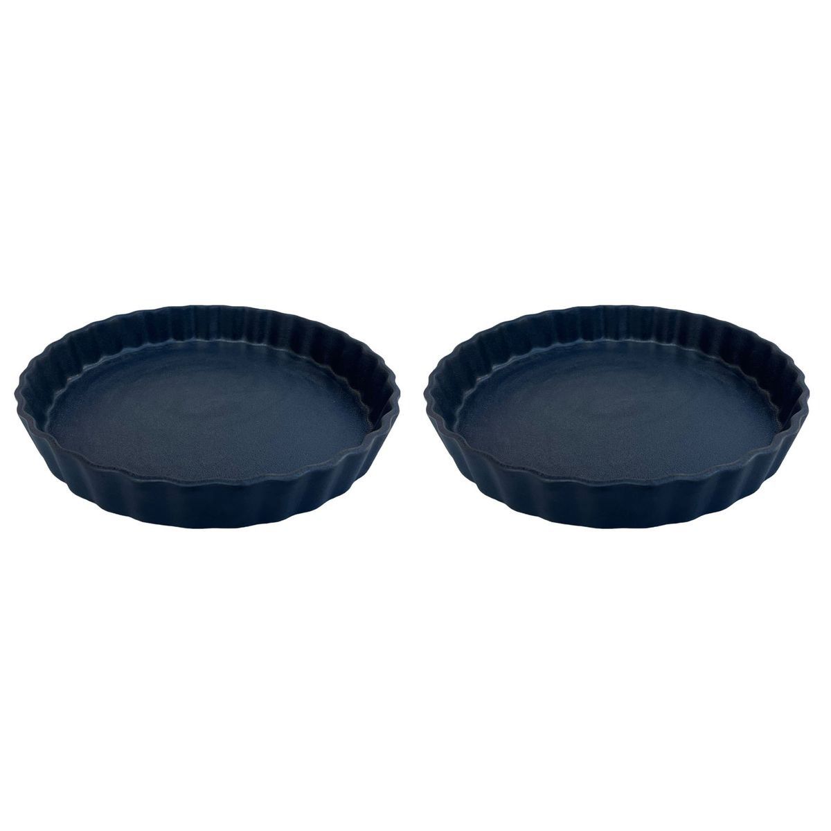 Round Deep Tart Dish Pans 2Pieces Black Shop Today. Get it