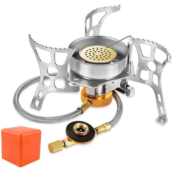 Windproof Camping Gas Stove, Folding, for Hiking &amp; Outdoor