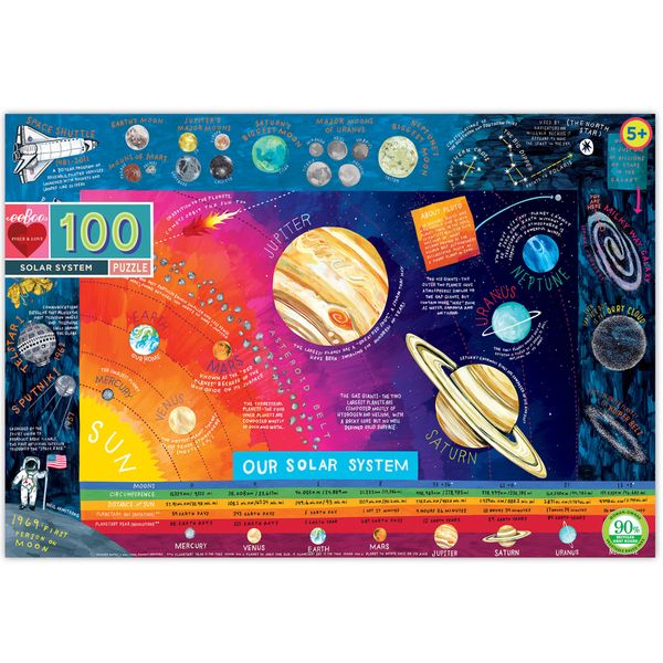 eeBoo Solar System Puzzle: 100 Pieces