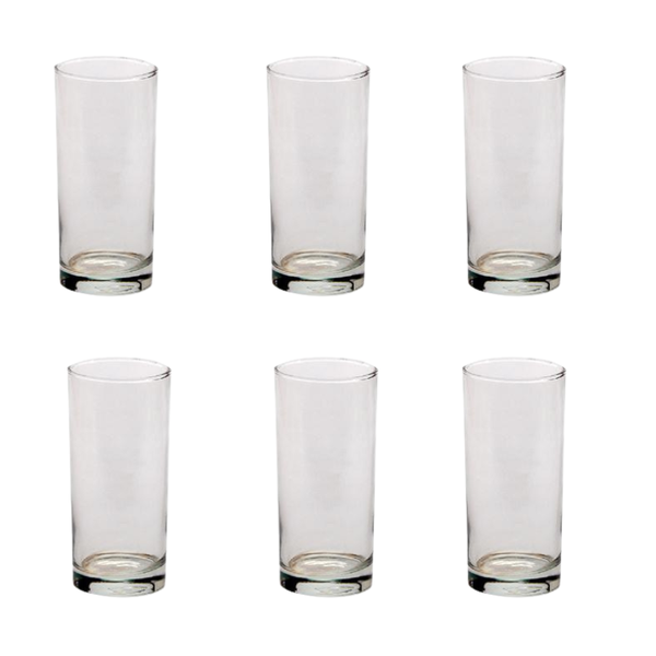 Tumbler Glass 240ml Hi-Ball - 6 Pack