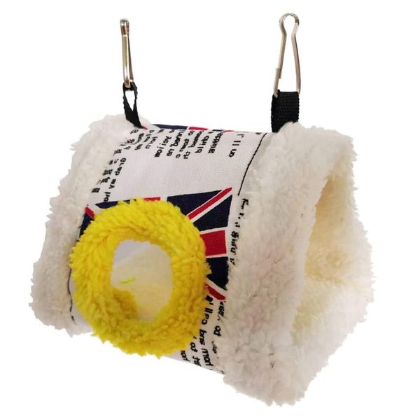 Pet Cute Soft Triangle Pust Winter Hanging Nest For Bird &amp; Hamster (16cm)