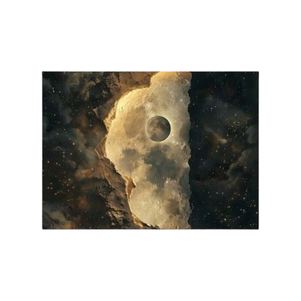 Cosmic Moon Design Universal DIY Laptop Skin Sticker - Multicolor