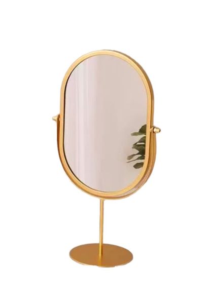 Gold Makeup Mirror 34 x 15 x 10 cm.