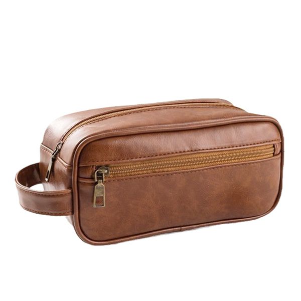 Premium PU Leather Waterproof Toiletry Bag