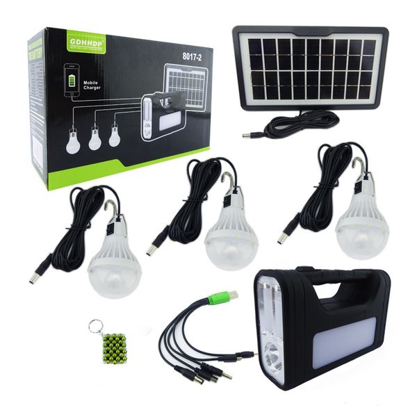 Portable Solar Lighting System Kit &amp; Key Holder