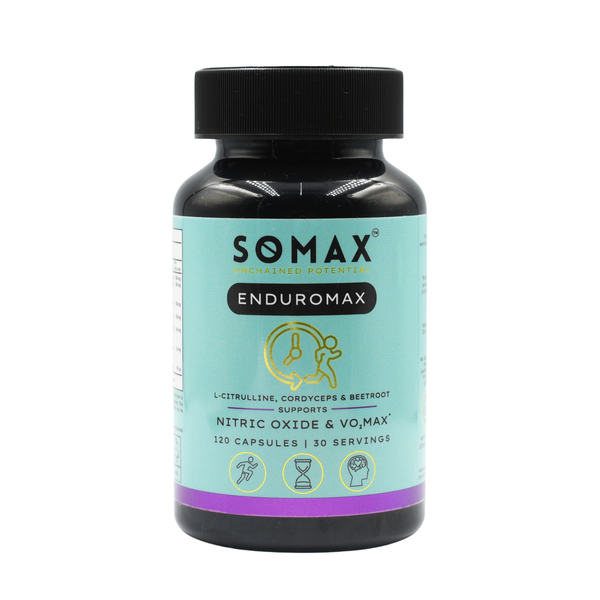 SOMAX EnduroMax Nitric Oxide Supplement | L-Citrulline, Beetroot- 120
