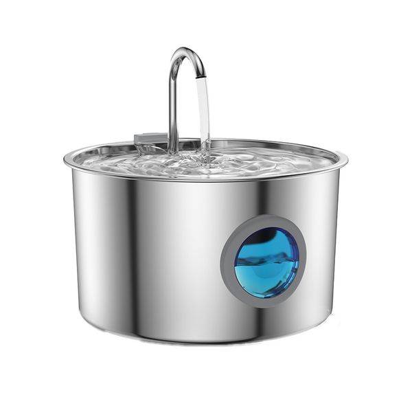 3.2L Stainless Steel Cat Automatic Water Fountain with Detachable Tank