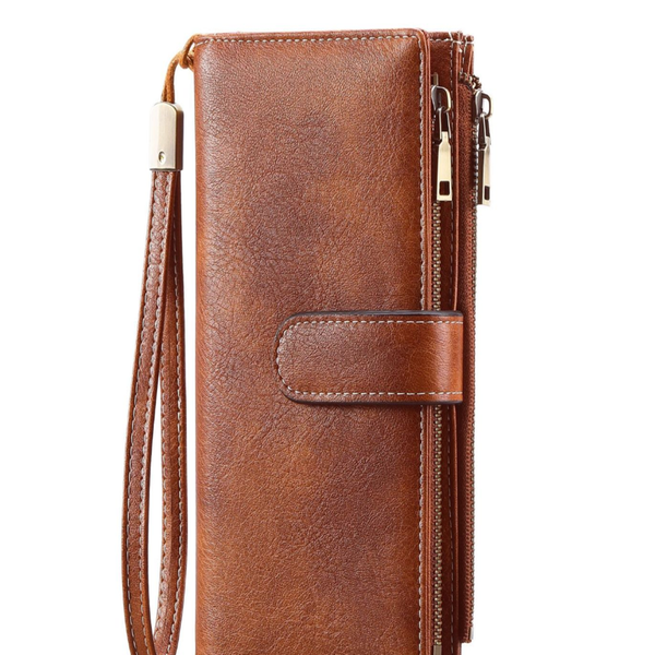 Bltunoed Vintage RFID Leather Wallet for Women - 3-Fold