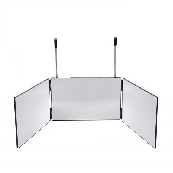 3-Way 360 LED Mirror for DIY Home Haircut Grooming Men Women