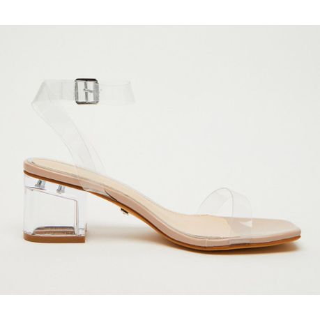 Perspex heels low best sale